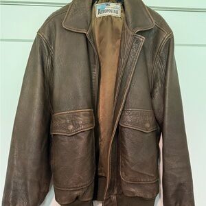 Aeropostale Brown Bomber Jacket Timeless Style